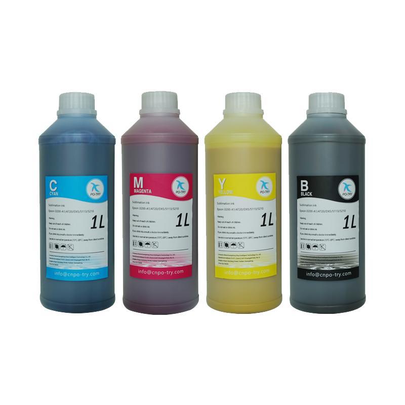
                ODM 5L 5000ml Black Based Printing Inks Heat Transfer Textile Dye Sublimation Ink
 