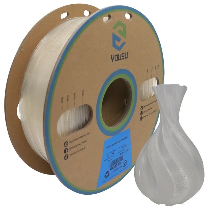 
                Factory Wholesale Transparent PLA Plus (PLA+) Filaments 3D Printer 1.75mm Filaments