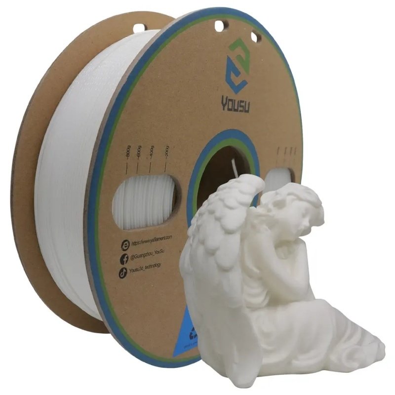 
                Wholesale Strong Toughness White PLA+ 3D Filaments 1.75mm 1kg PLA Plus Filaments
  