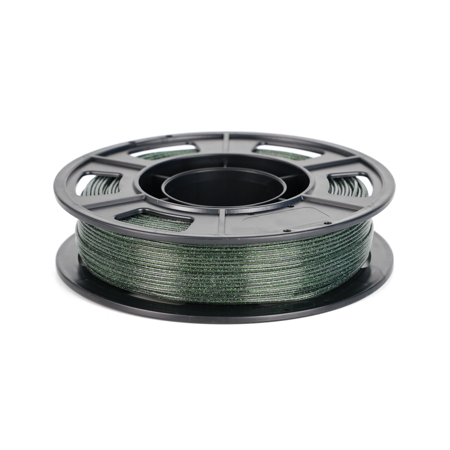 
                Popular Twinkling PLA 3D Filament Glitter Galaxy Black Green 3D Printer Filament
  