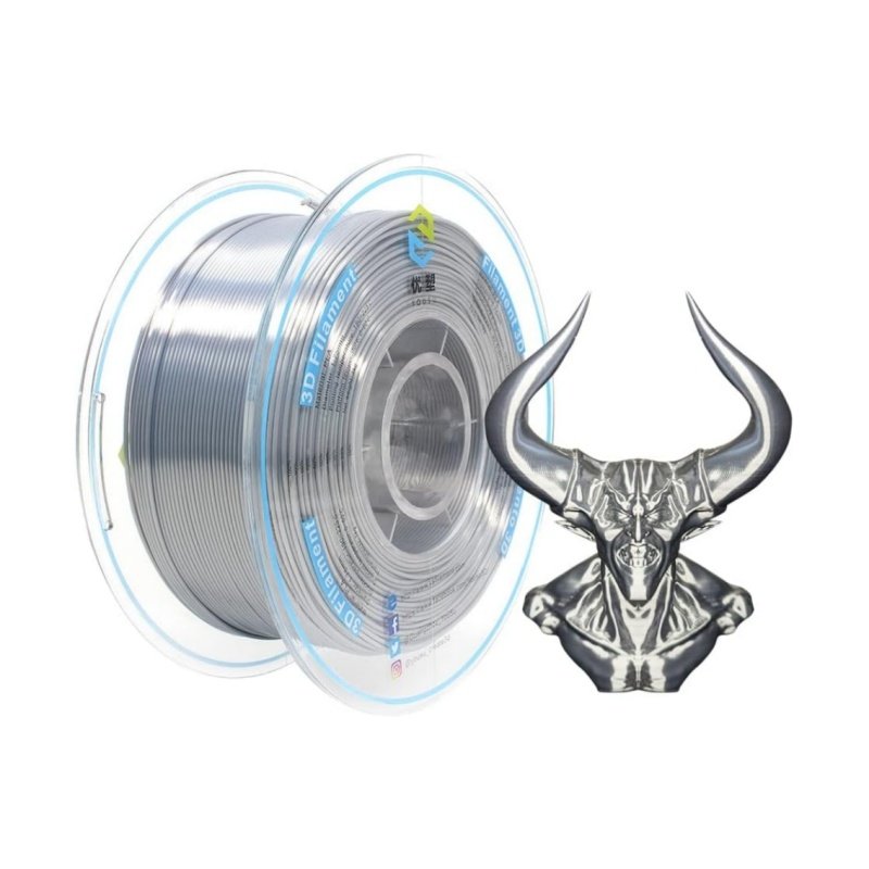 
                Hot Sale PLA Silk Texture 3D Printers Filaments 1.75mm Silver PLA Filaments
       