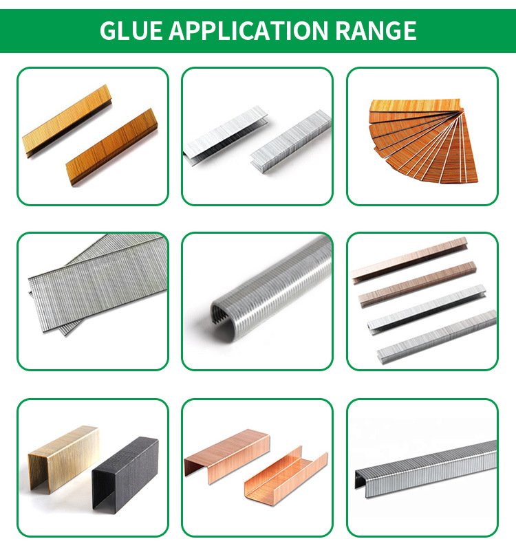 
                Professional Glue Factory Supplier Brad Nails Glue for Galvanized Wires
           