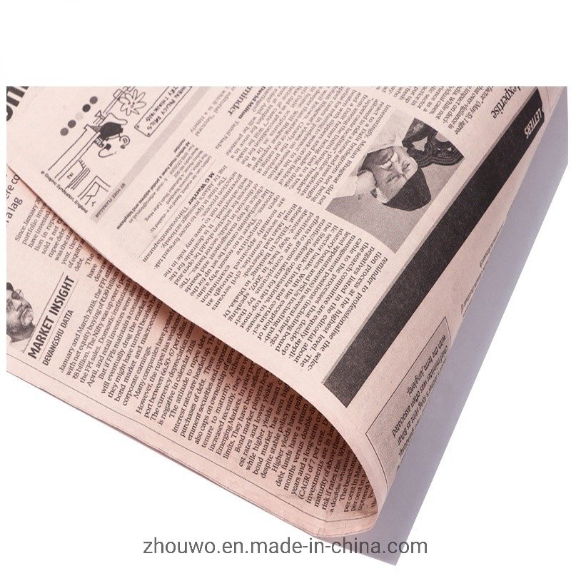 
                Custom Design Printing Kraft Paper Wholesale Flower Wrapping Newspaper Q300104
    