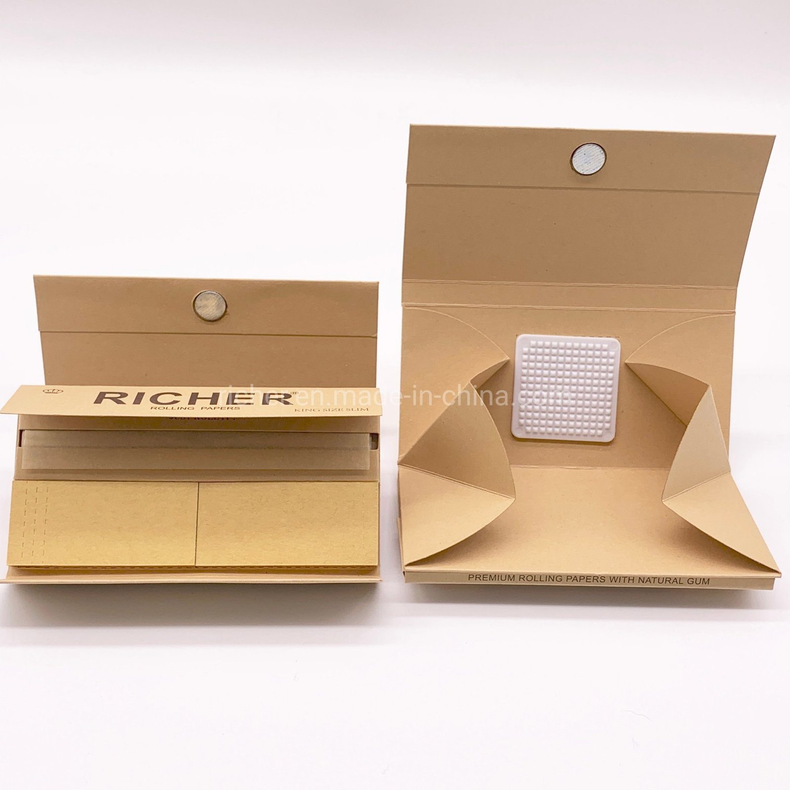 
                Custom Brand Richer 3 in 1 Grinder+Filter+Paper Smoking Rolling Papers
            