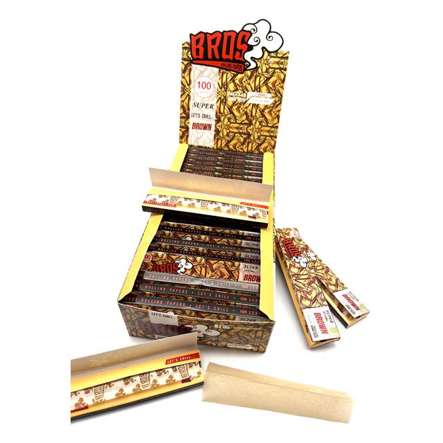 
                Dragon Rolling Papers Brown Papers 100 Leaves Custom Logo Unbleached Paper for Ciga