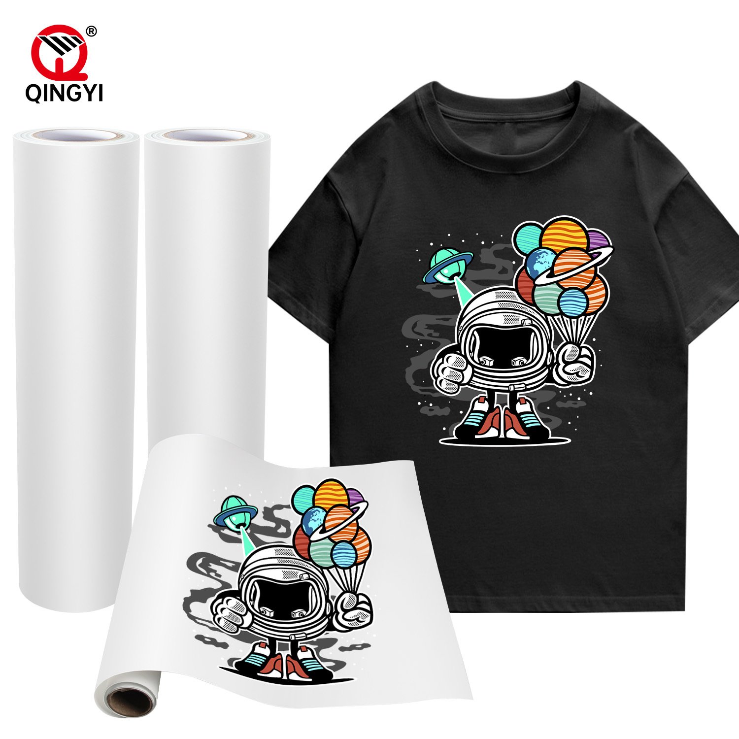 
                Cool Peeling Vivid Color Printable PVC Heat Transfer Vinyl for T-Shirt
            