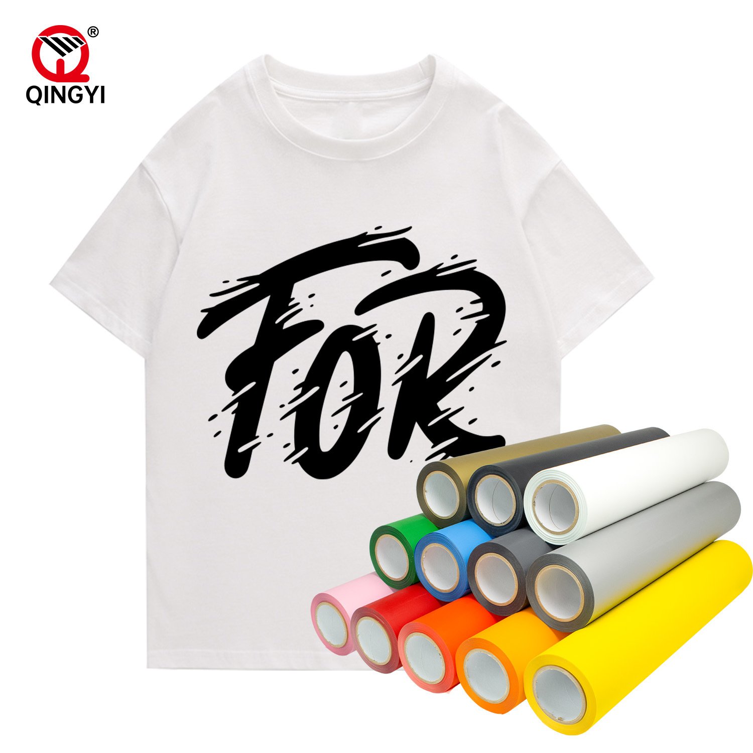 
                Custom Size PU Sticky Matte Finish Heat Transfer Vinyl for Tshirt
            